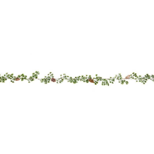 Premier 1.8m PE Pine Garland with realistic artificial evergreen foliage draped on a mantel