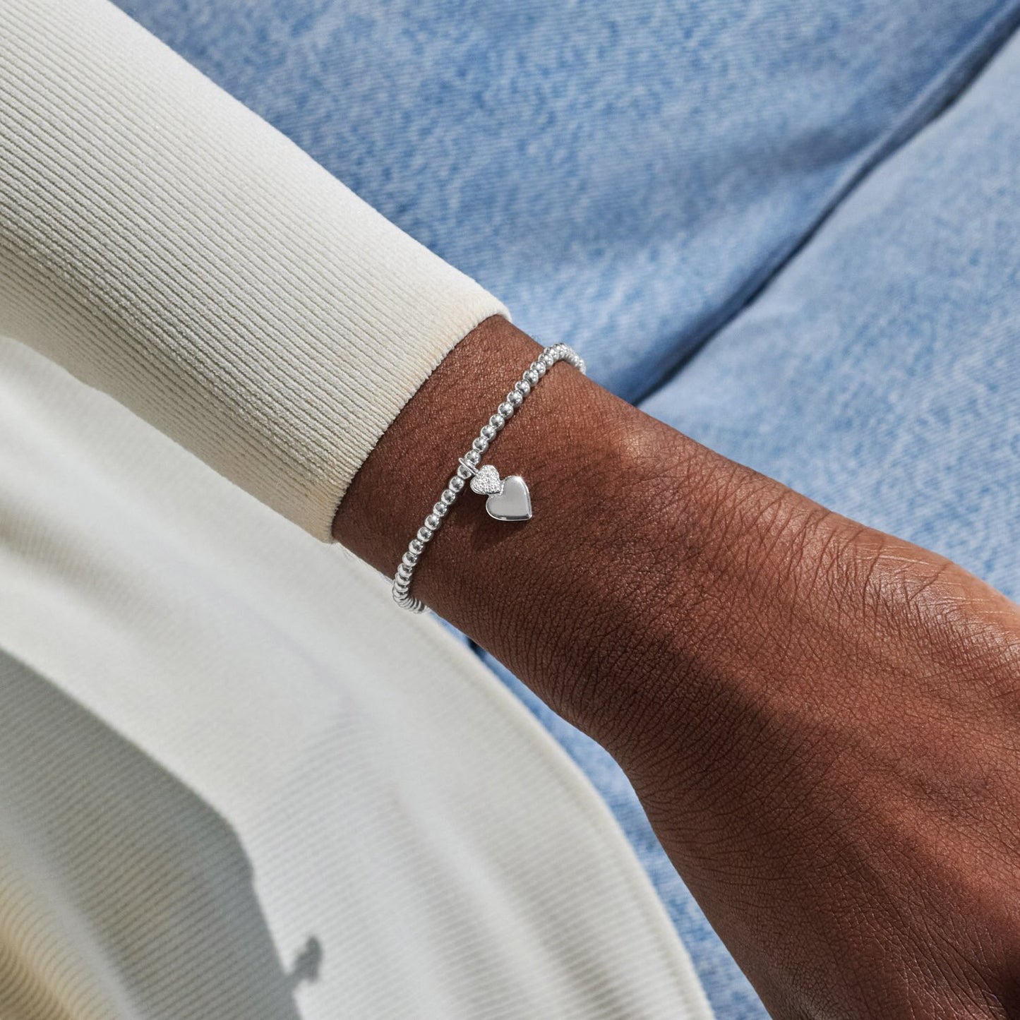 Joma Jewellery A Little Best Little Sis Silver Bracelet