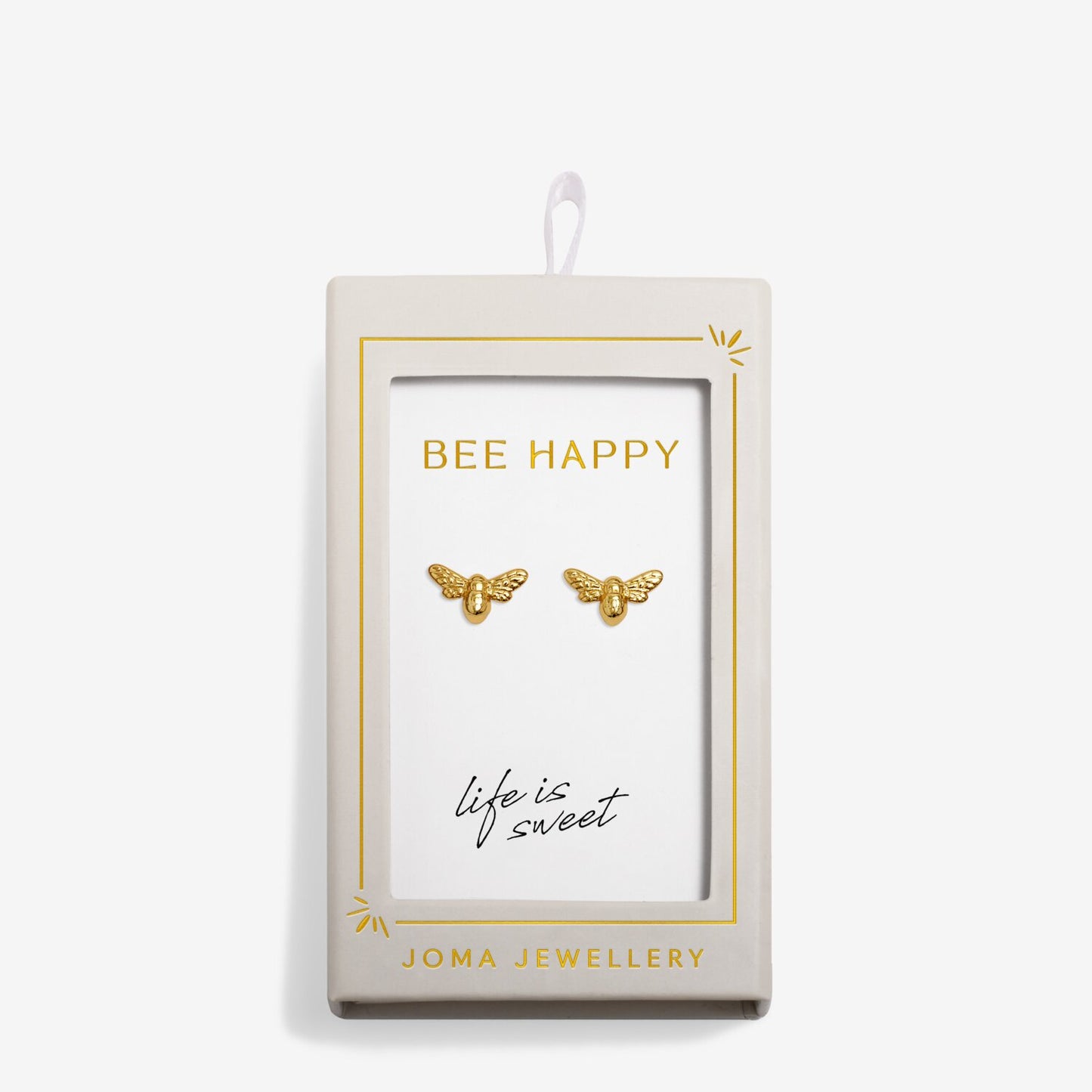 Joma Jewellery Moments To Shine Bee Happy Stud Earrings