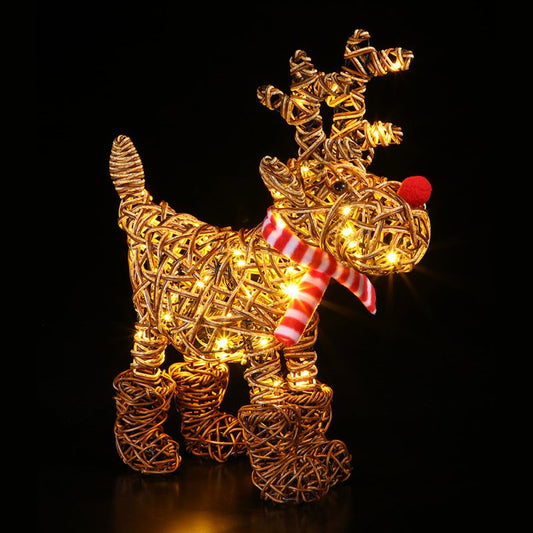 Noma Brown Wicker Rudolph 45cm
