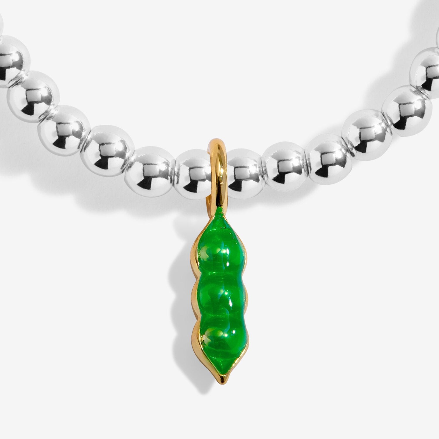Joma Jewellery A Little Vibes Peas In A Pod Silver Plated Bracelet