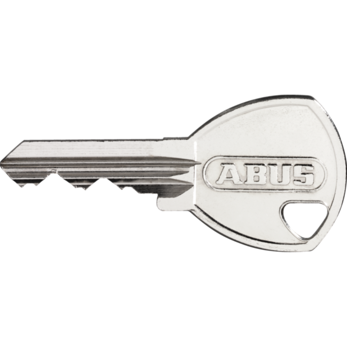 ABUS 65/60 solid brass 60mm keyed padlock showing hardened steel shackle and brand stamp