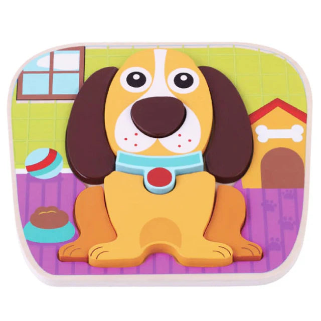 Inside Out Toys Dog Raised Puzzle