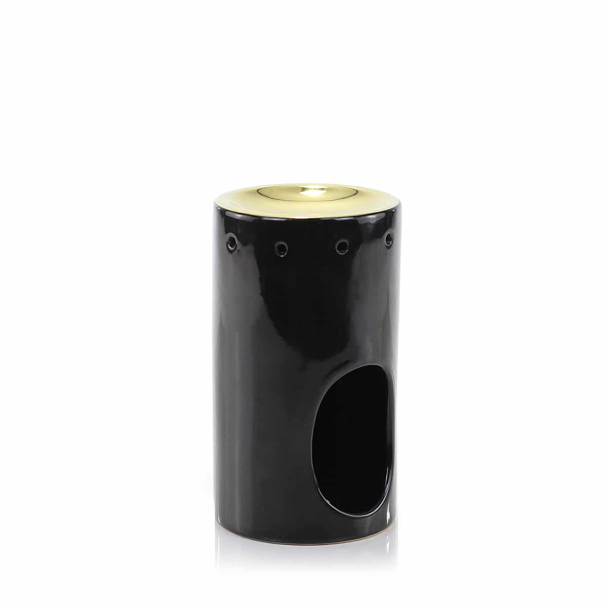 Ashleigh & Burwood Black and Gold Tower Oil Burner