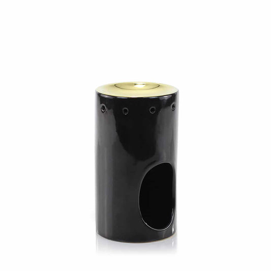 Ashleigh & Burwood Black and Gold Tower Oil Burner