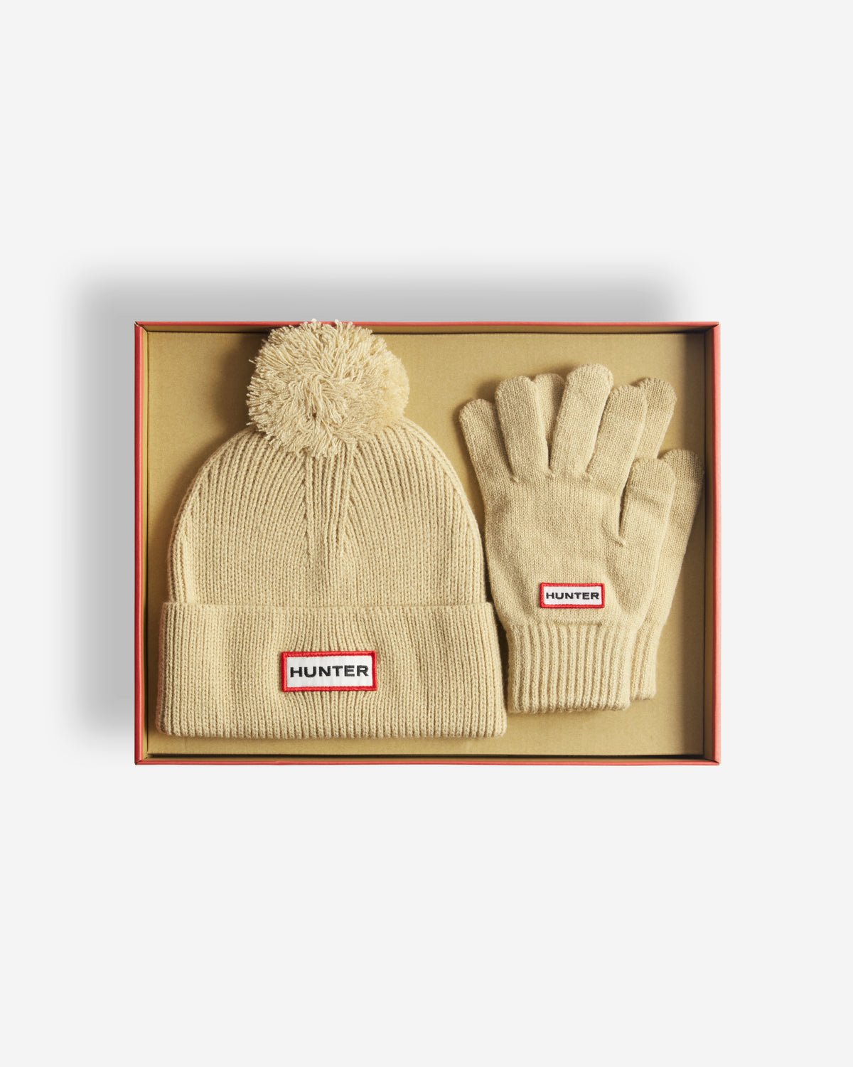 Hunter Anagach Ribbed Pom Beanie/Gloves Box Set