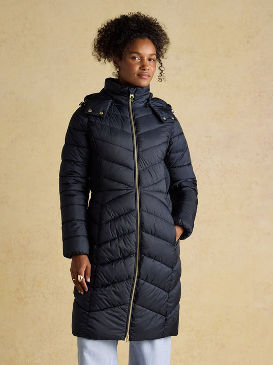 Joules Pembury Showerproof Long Padded Coat