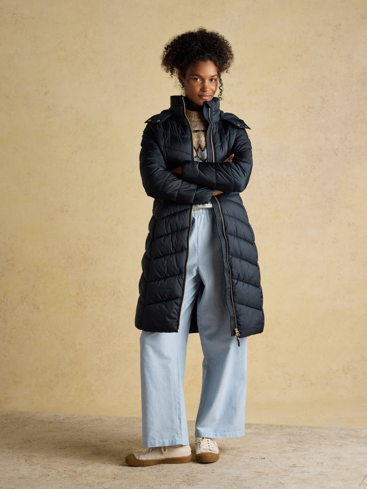 Joules Pembury Showerproof Long Padded Coat