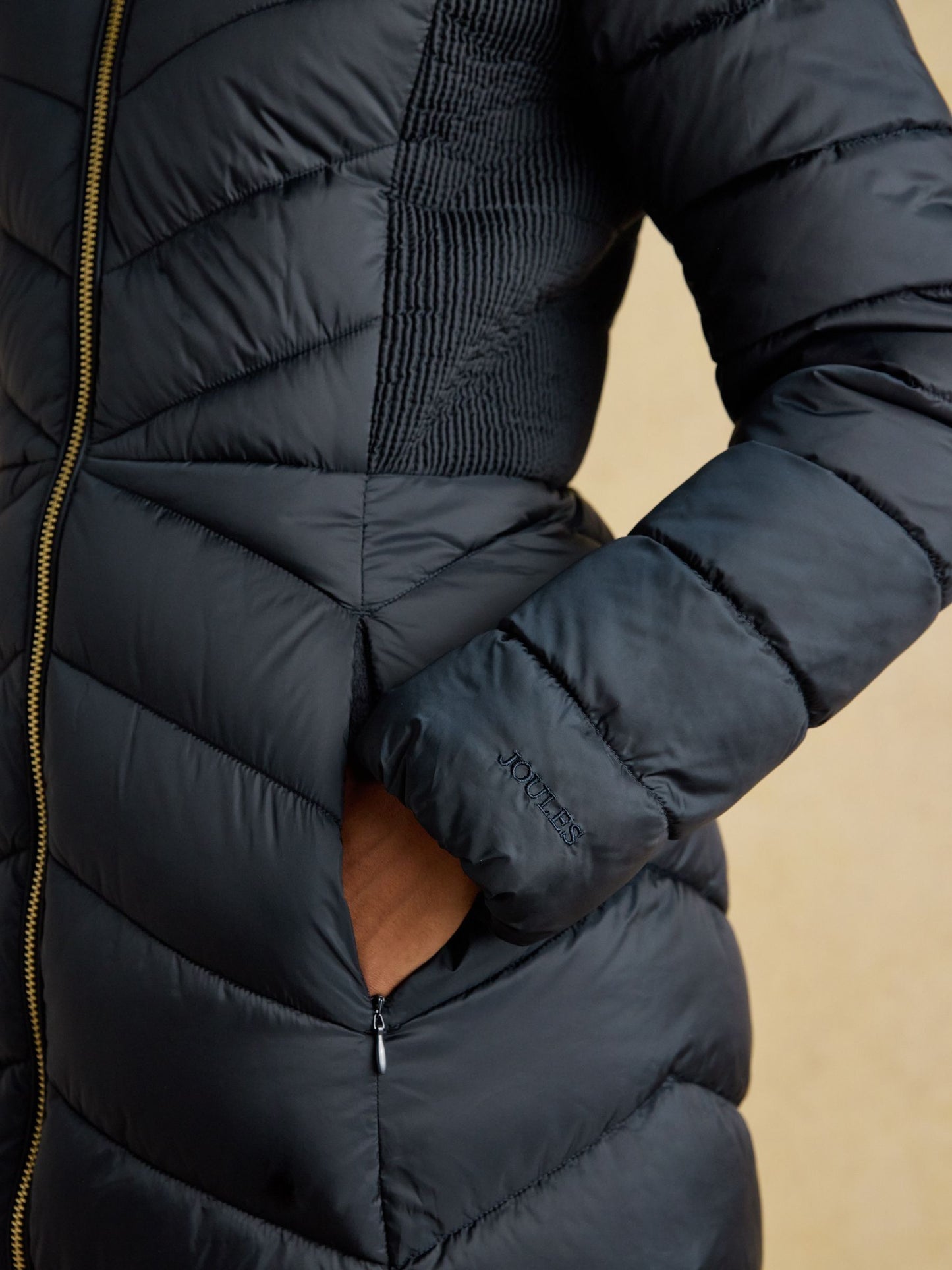 Joules Pembury Showerproof Long Padded Coat