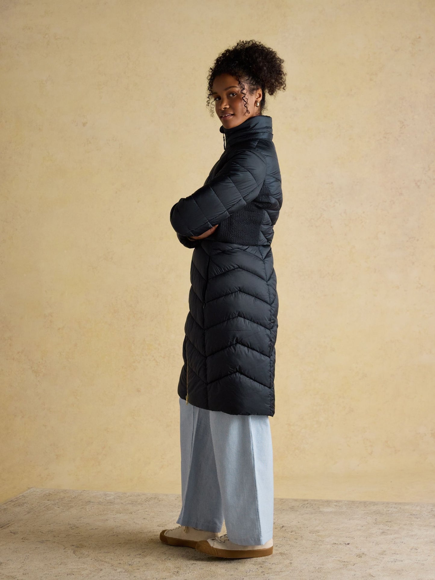 Joules Pembury Showerproof Long Padded Coat