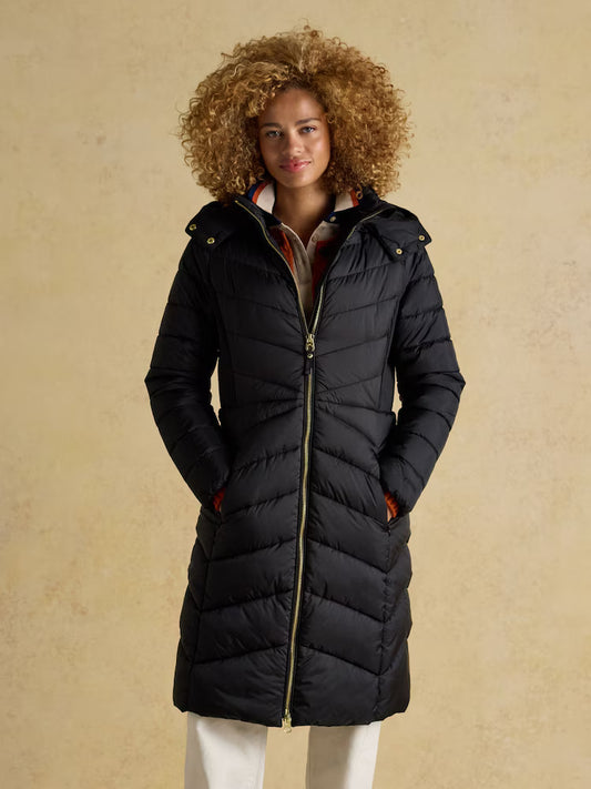 Joules Pembury Showerproof Long Padded Coat