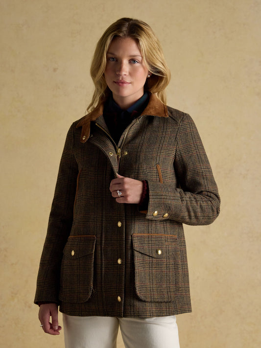 Joules Contemporary Tweed Fieldcoat Coat