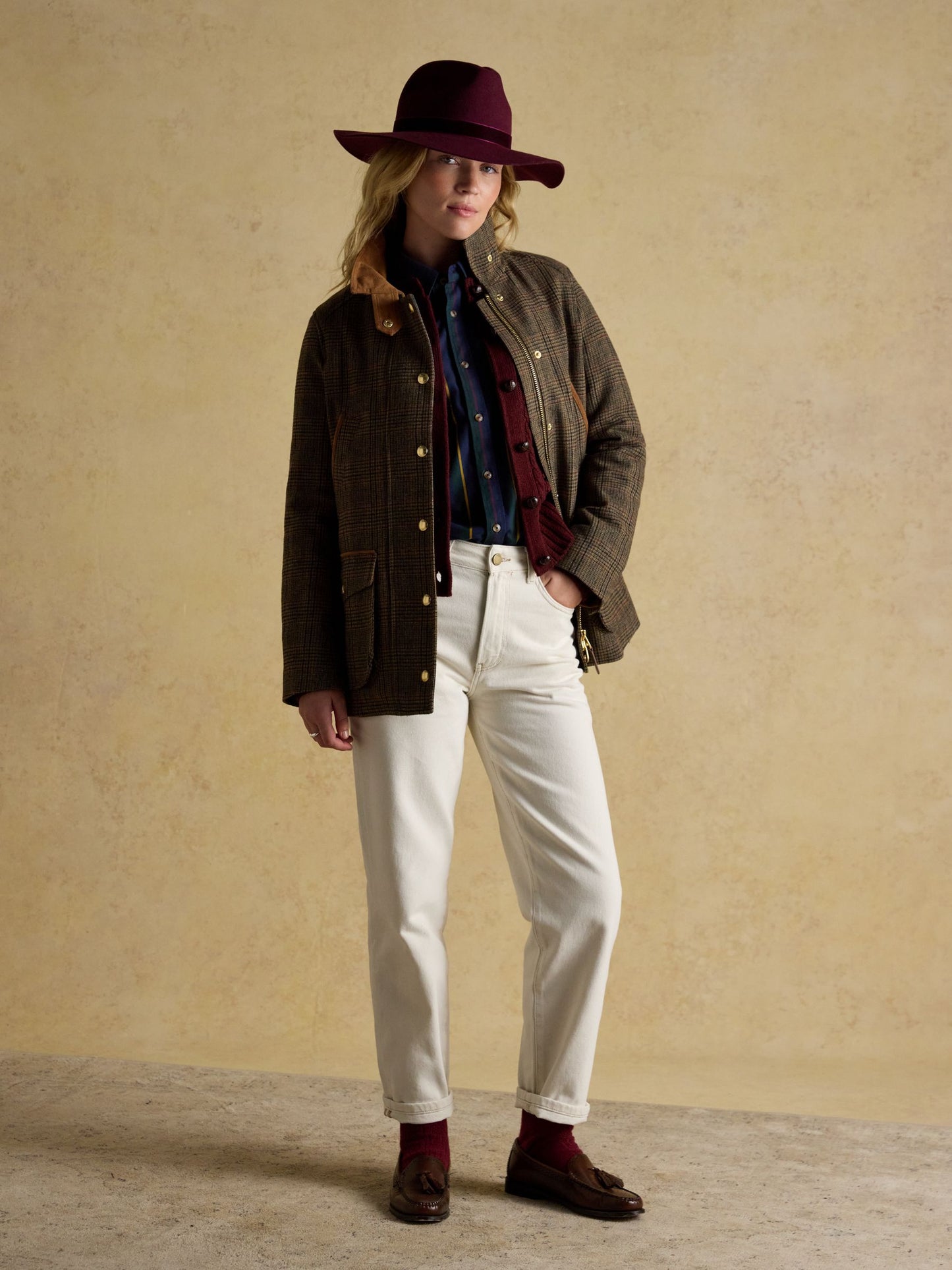 Joules Contemporary Tweed Fieldcoat Coat