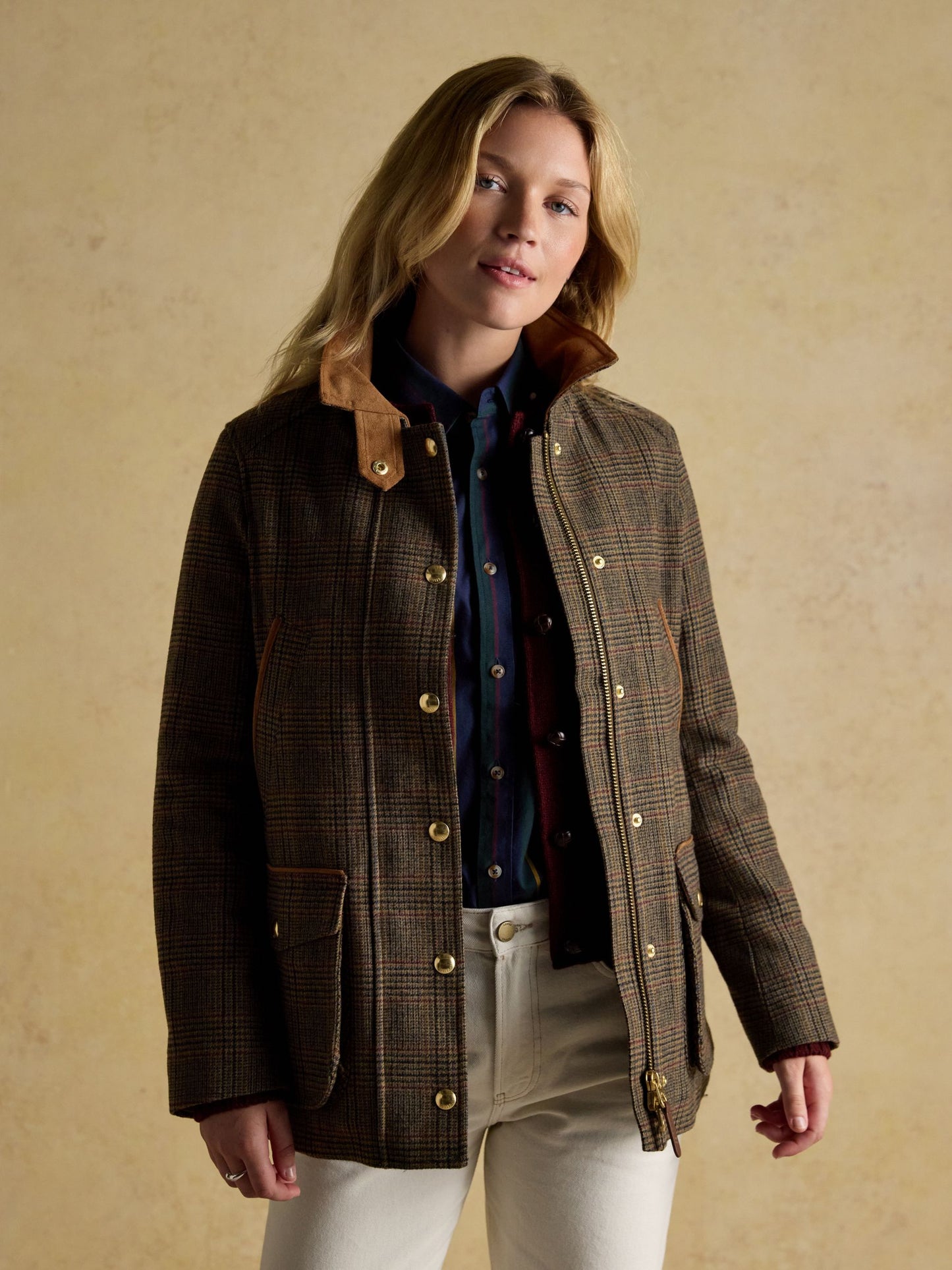 Joules Contemporary Tweed Fieldcoat Coat