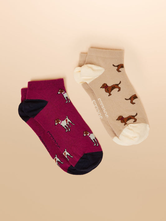 Joules Rilla Trainer Socks 2-Pack