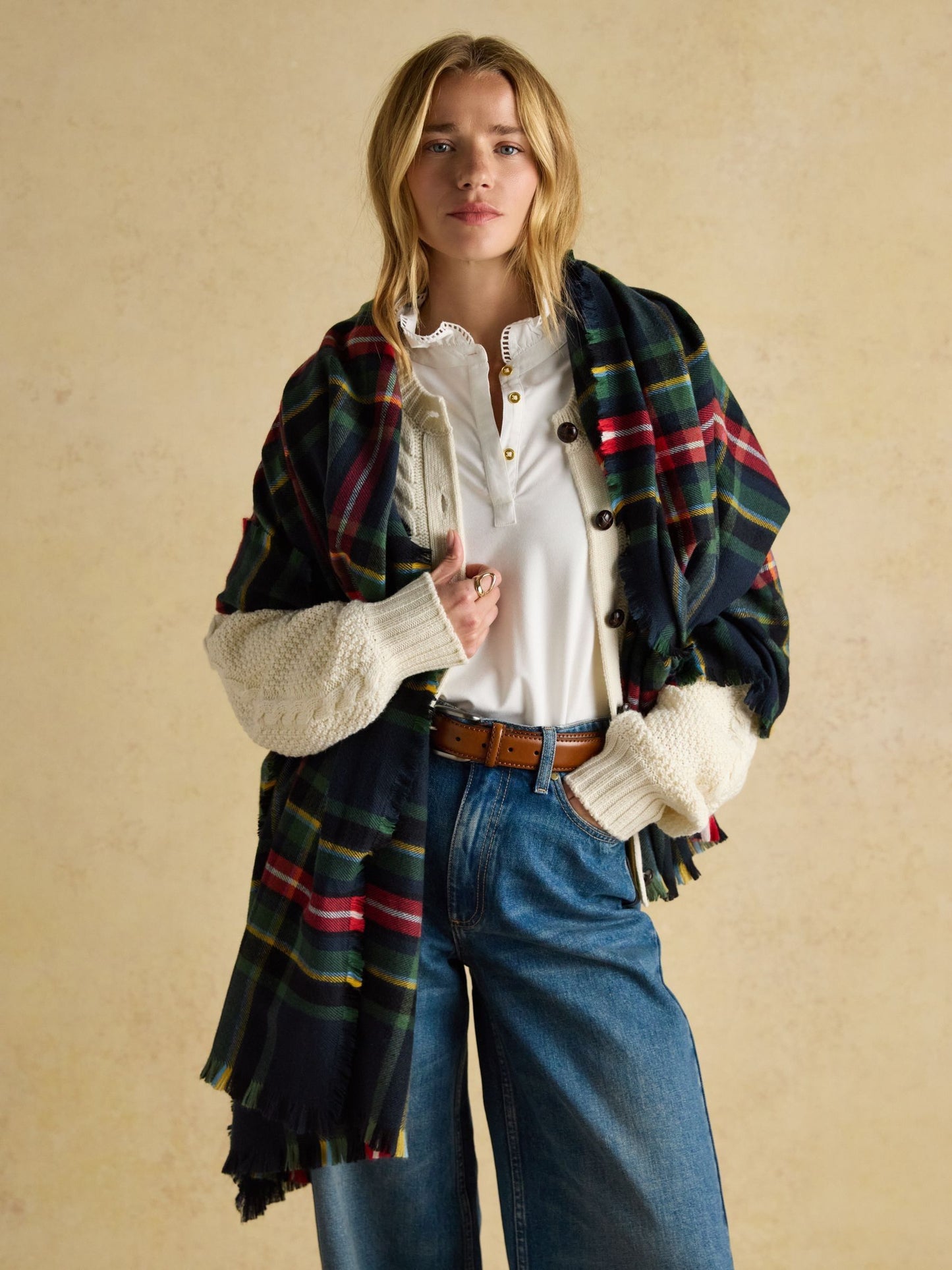 Joules Bracewell Blanket Scarf