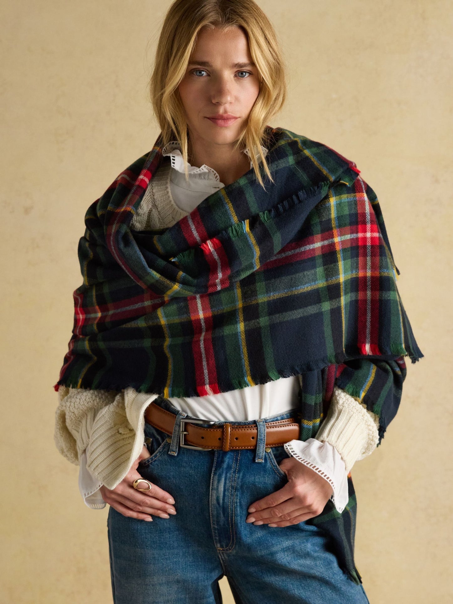 Joules Bracewell Blanket Scarf