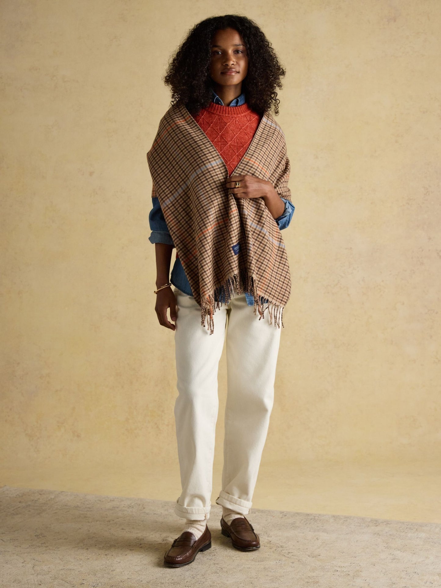 Joules Langtree Check Scarf