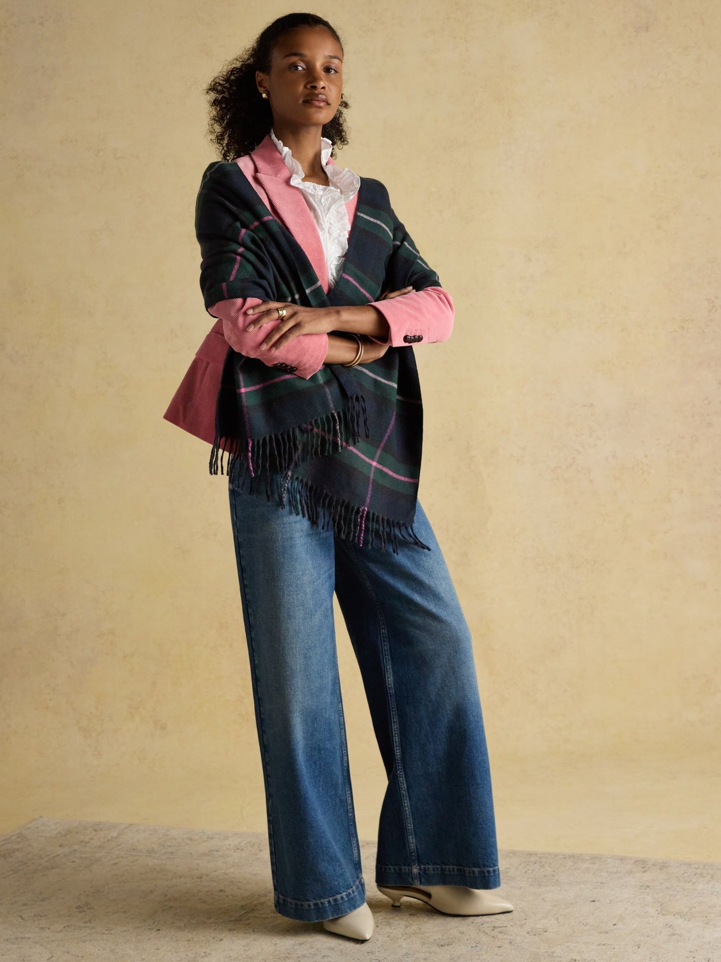 Joules Langtree Check Scarf