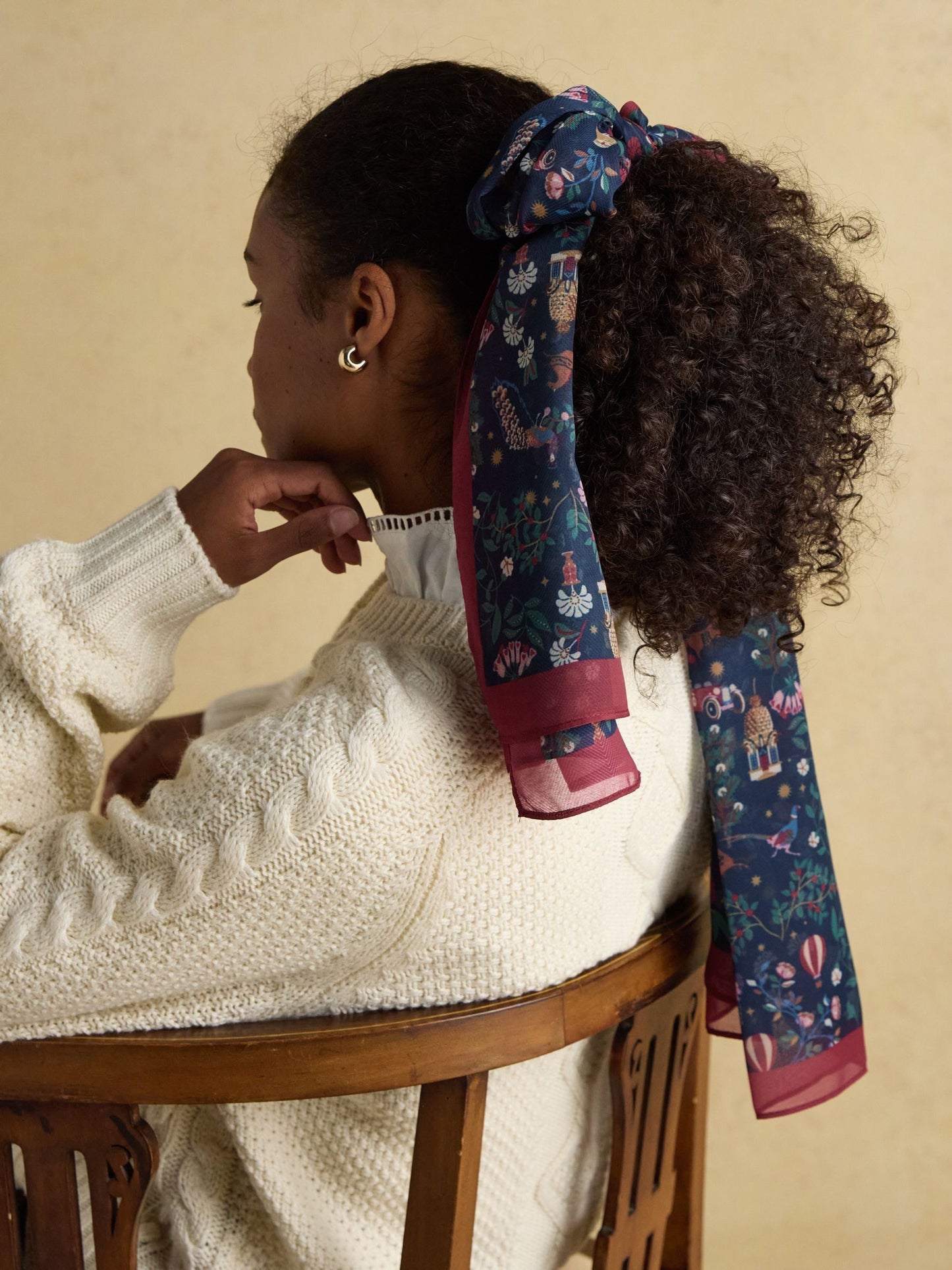 Joules Abberton Lightweight Printed Scarf