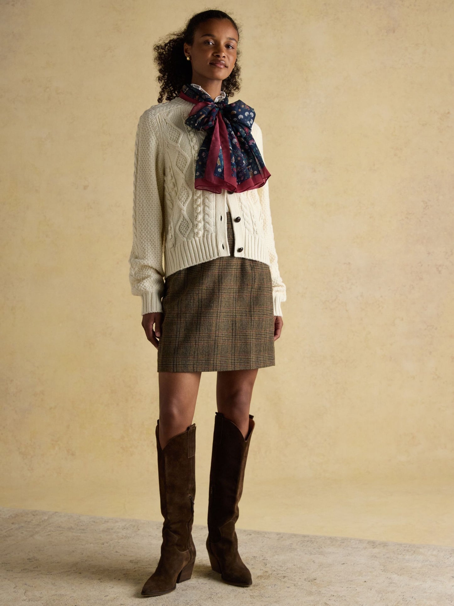Joules Abberton Lightweight Printed Scarf