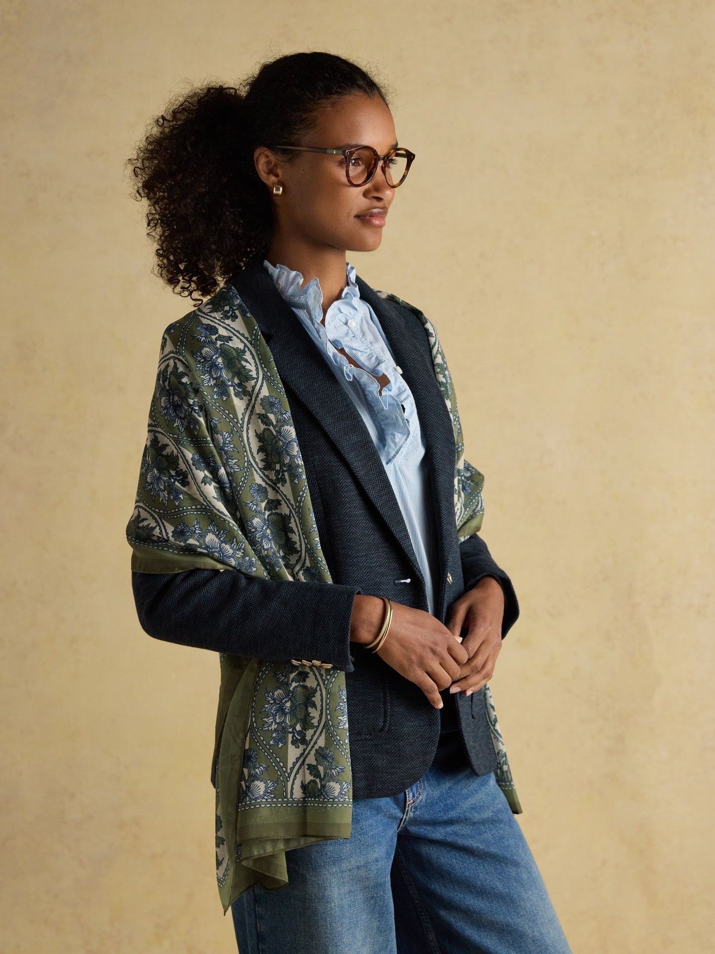 Joules Abberton Lightweight Printed Scarf