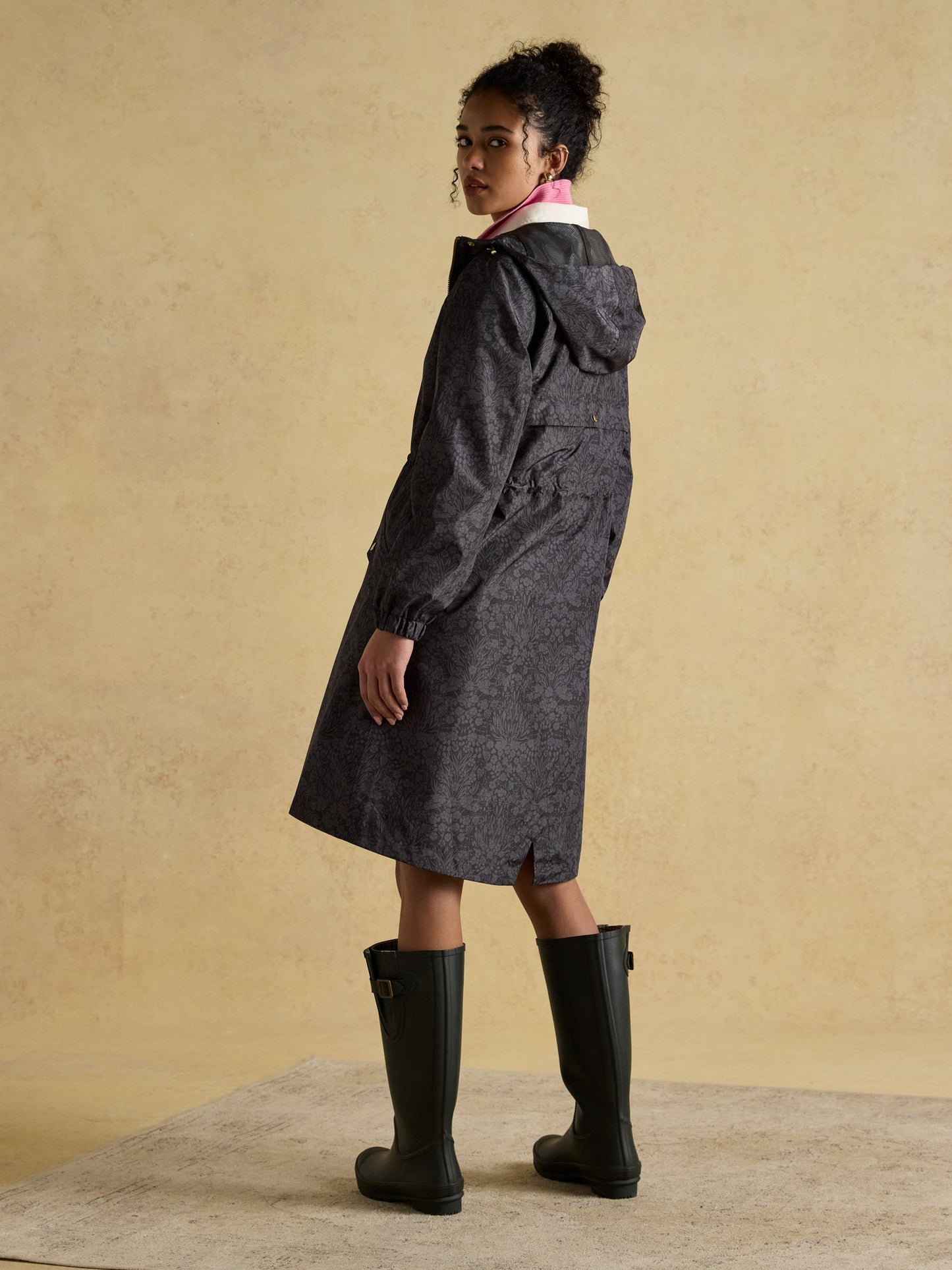 Joules Holkham Waterproof Printed Packable Raincoat