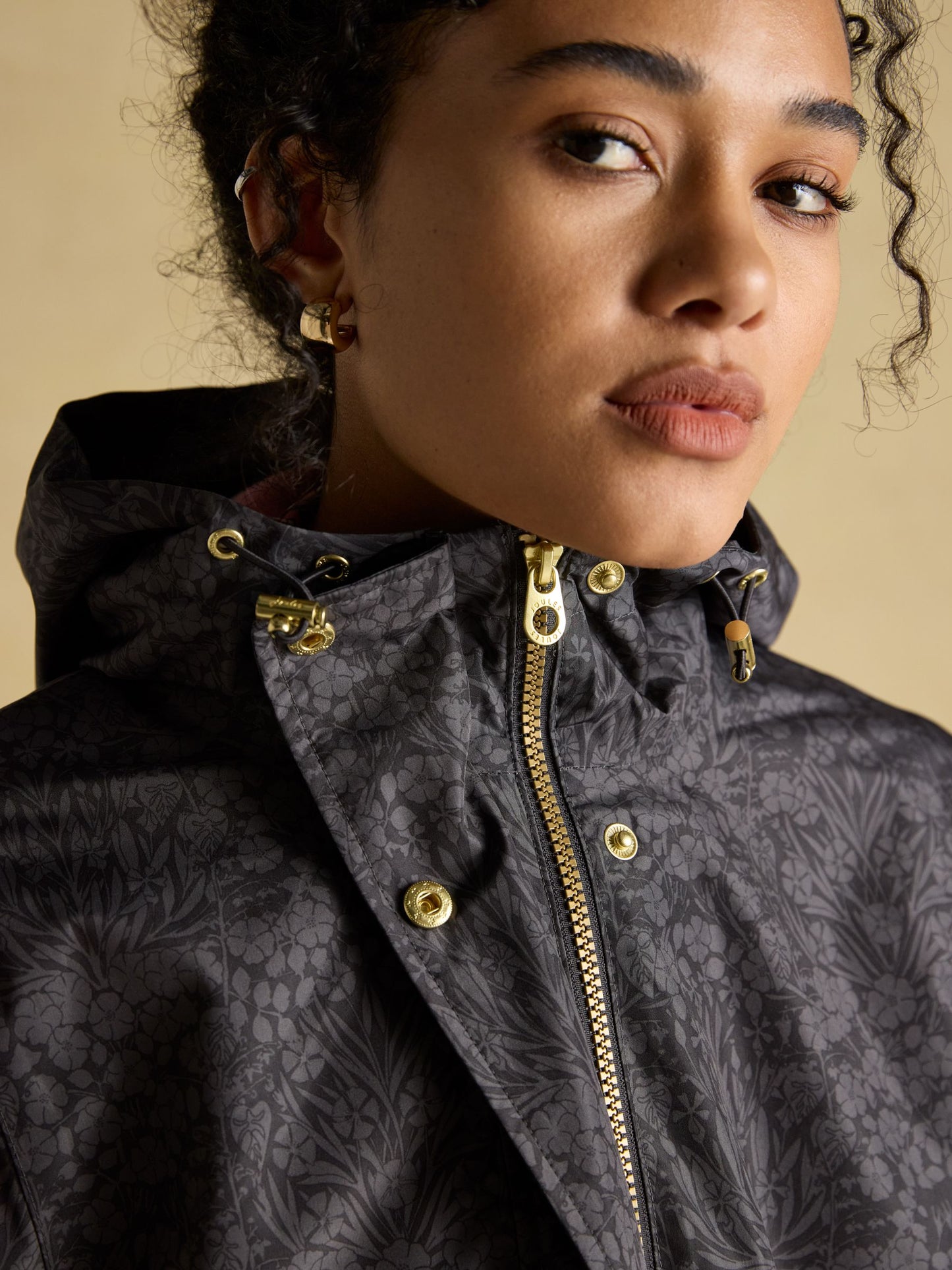 Joules Holkham Waterproof Printed Packable Raincoat