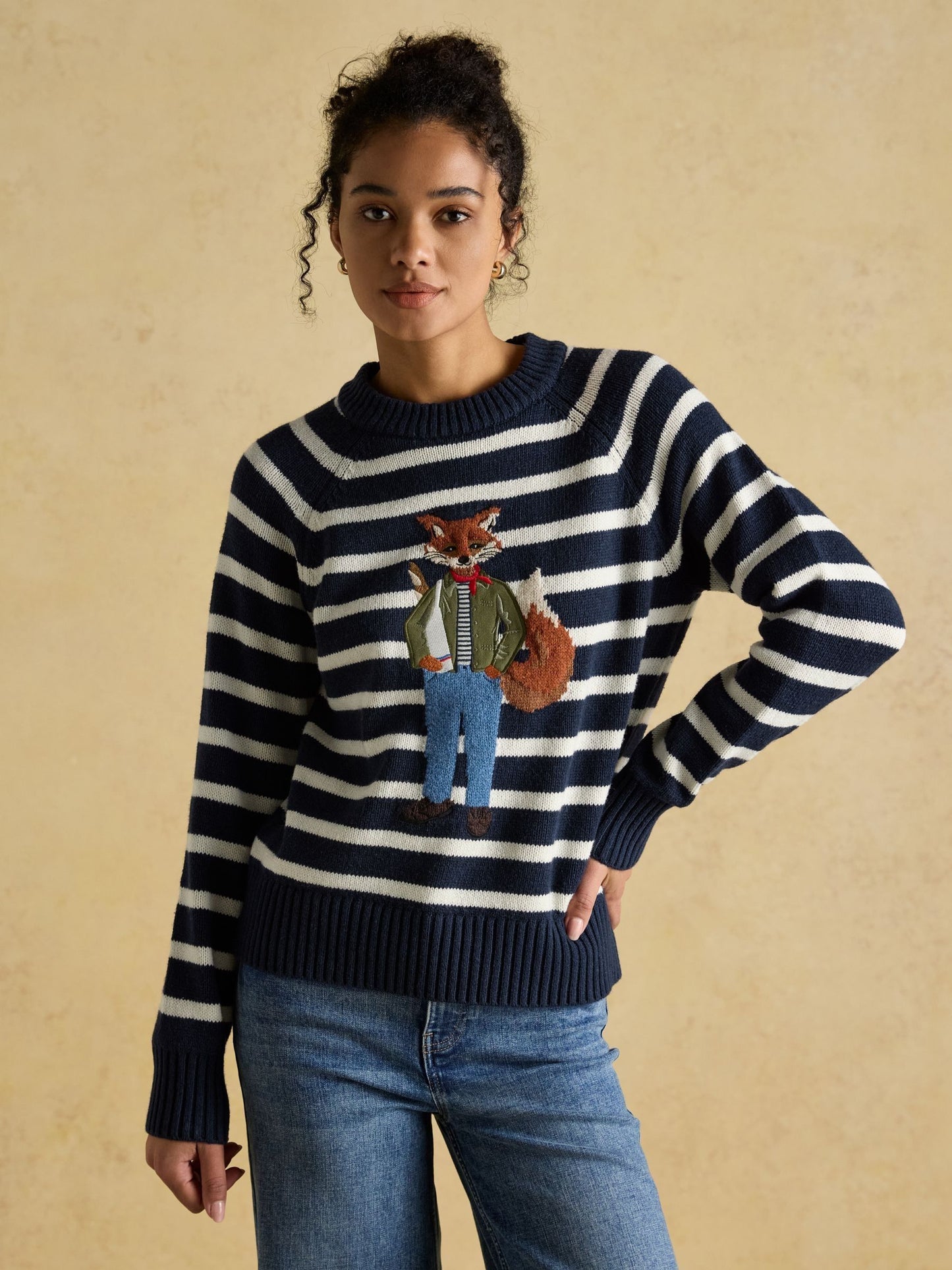 Joules Jonty Crew Neck Intarsia Jumper