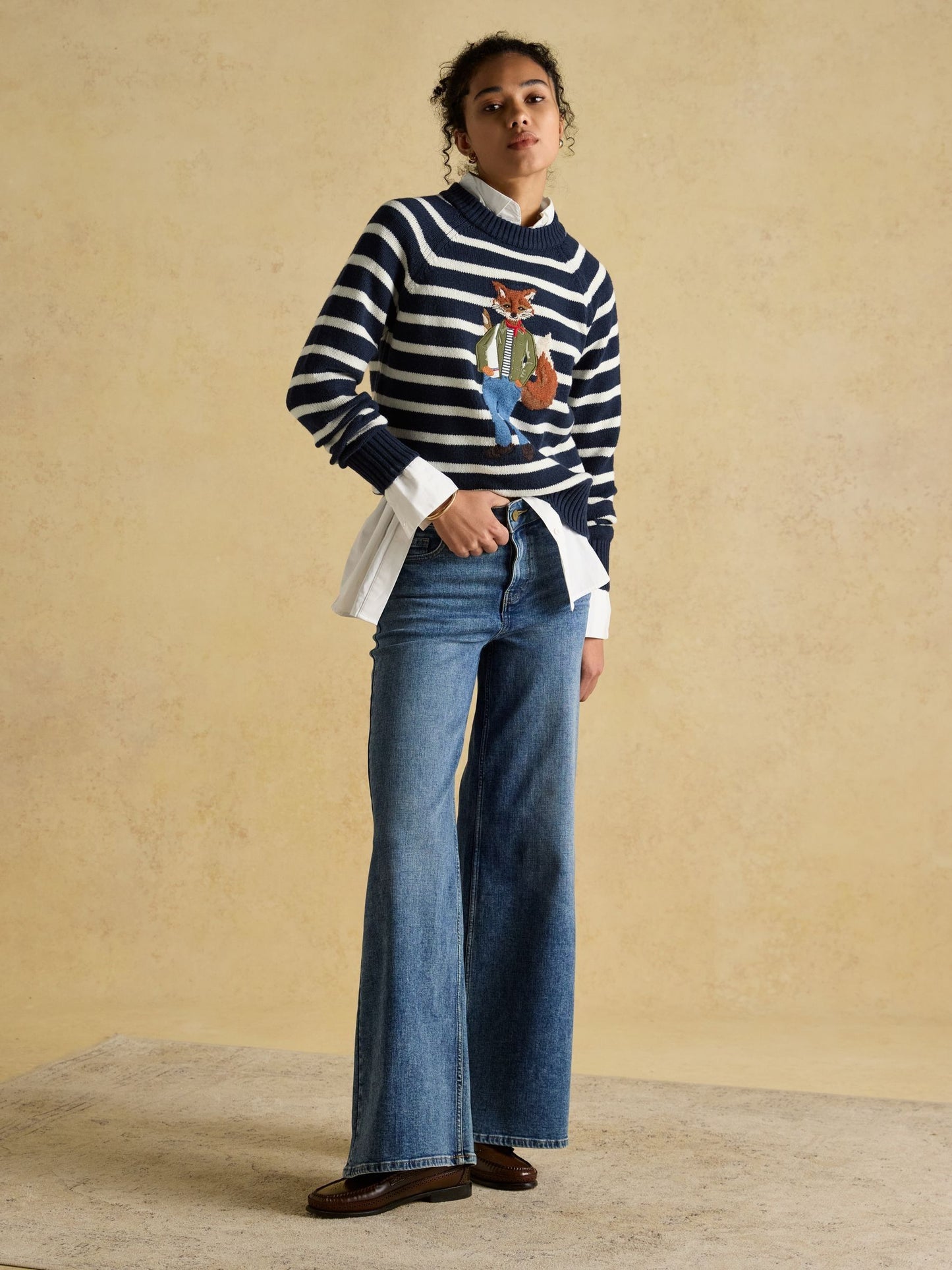 Joules Jonty Crew Neck Intarsia Jumper