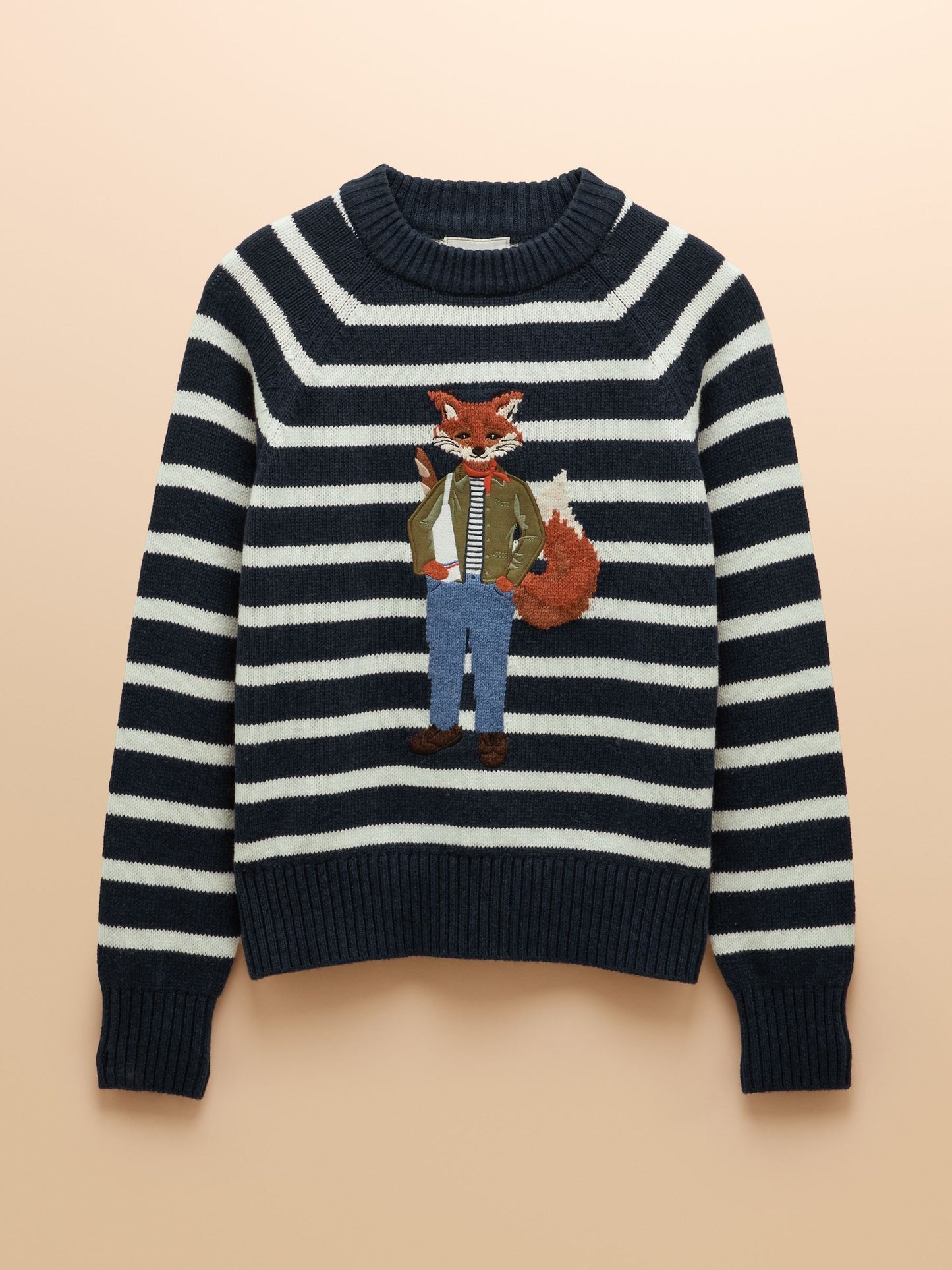 Joules Jonty Crew Neck Intarsia Jumper