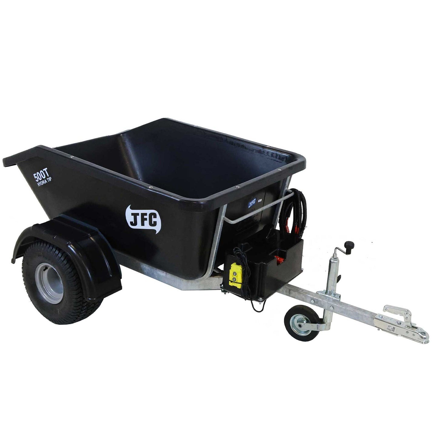 JFC ATV Hydraulic Tipping Trailer 500L Black