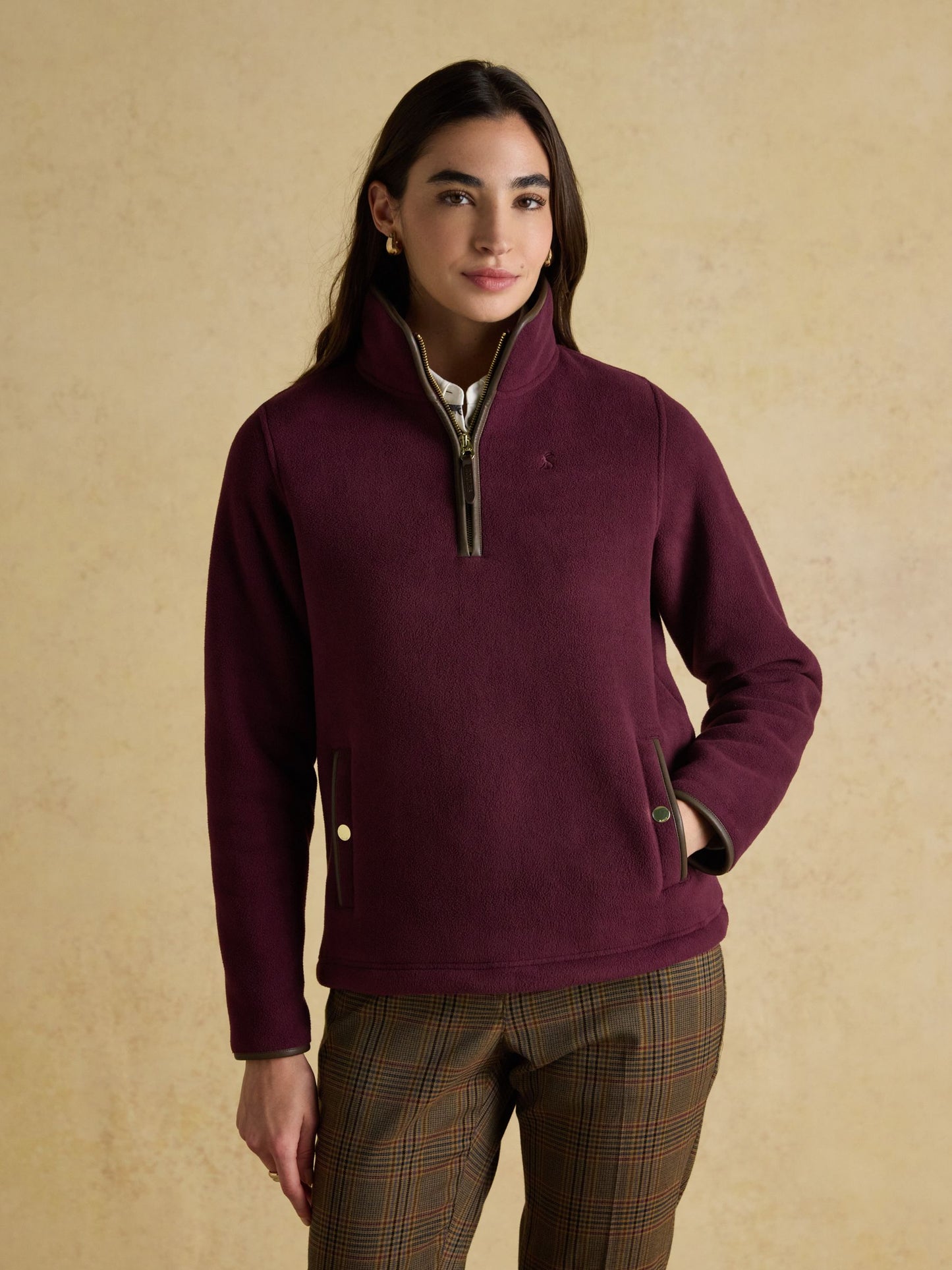 Joules Womens Heritage Quarter Zip Fleece