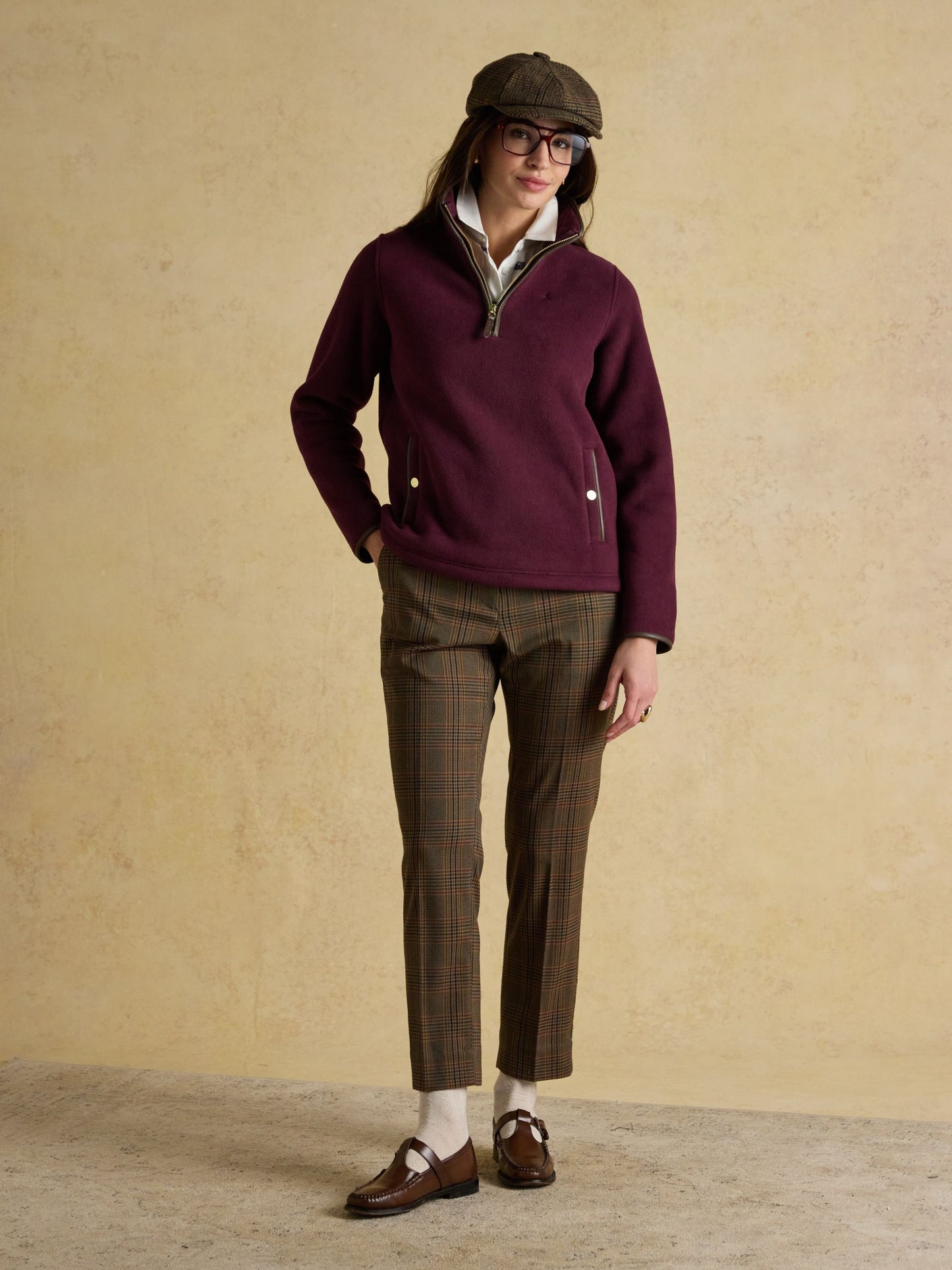 Joules Womens Heritage Quarter Zip Fleece