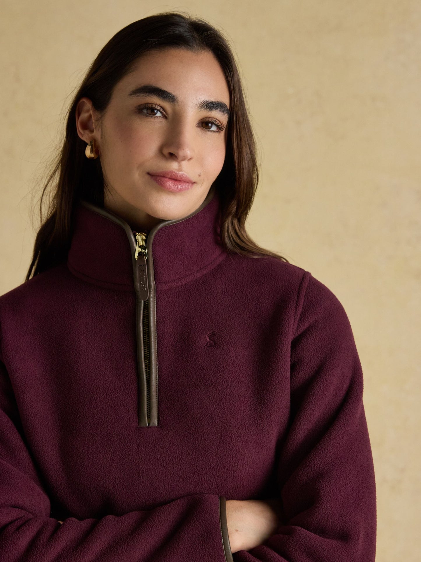 Joules Womens Heritage Quarter Zip Fleece