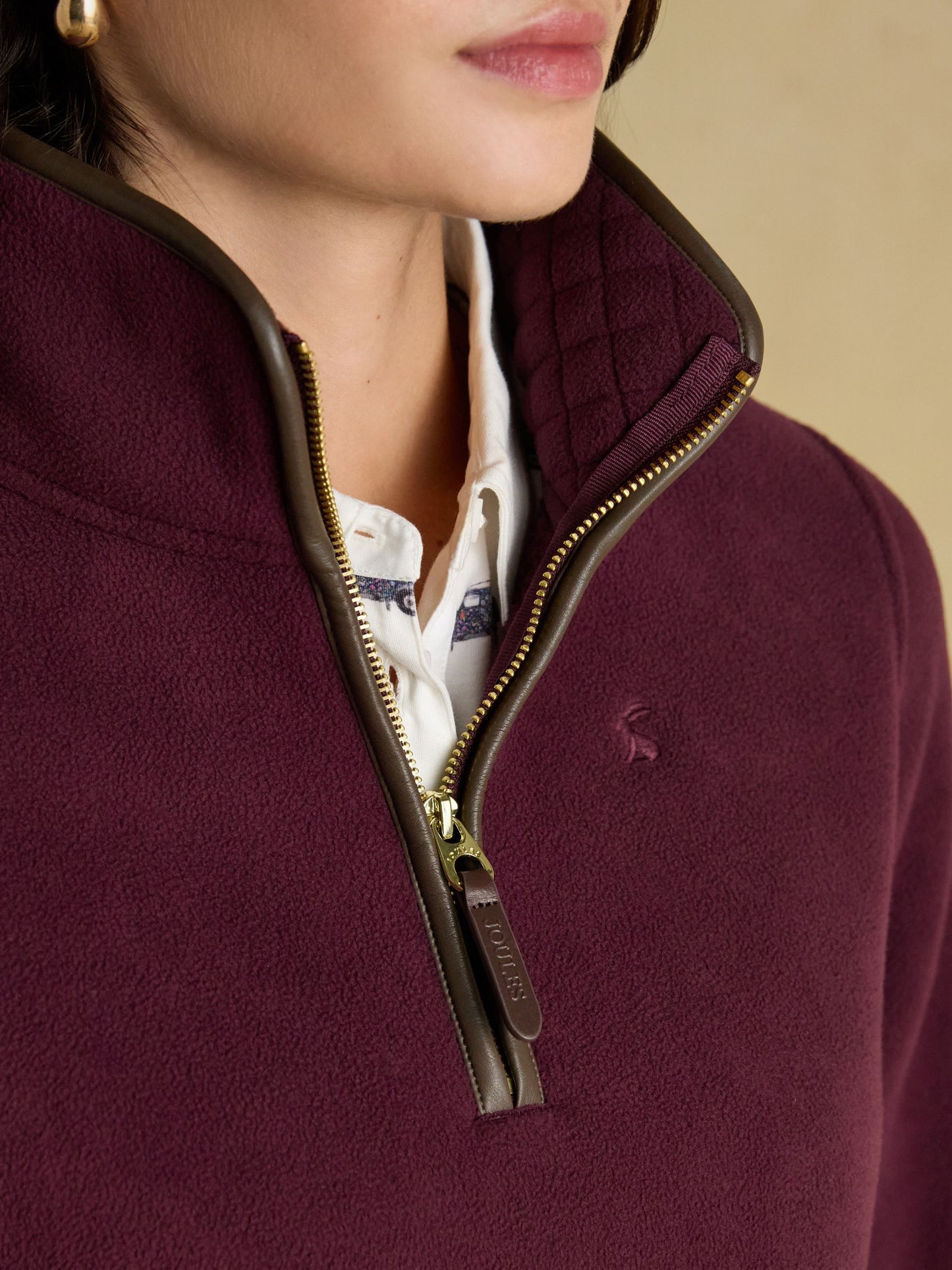 Joules Womens Heritage Quarter Zip Fleece