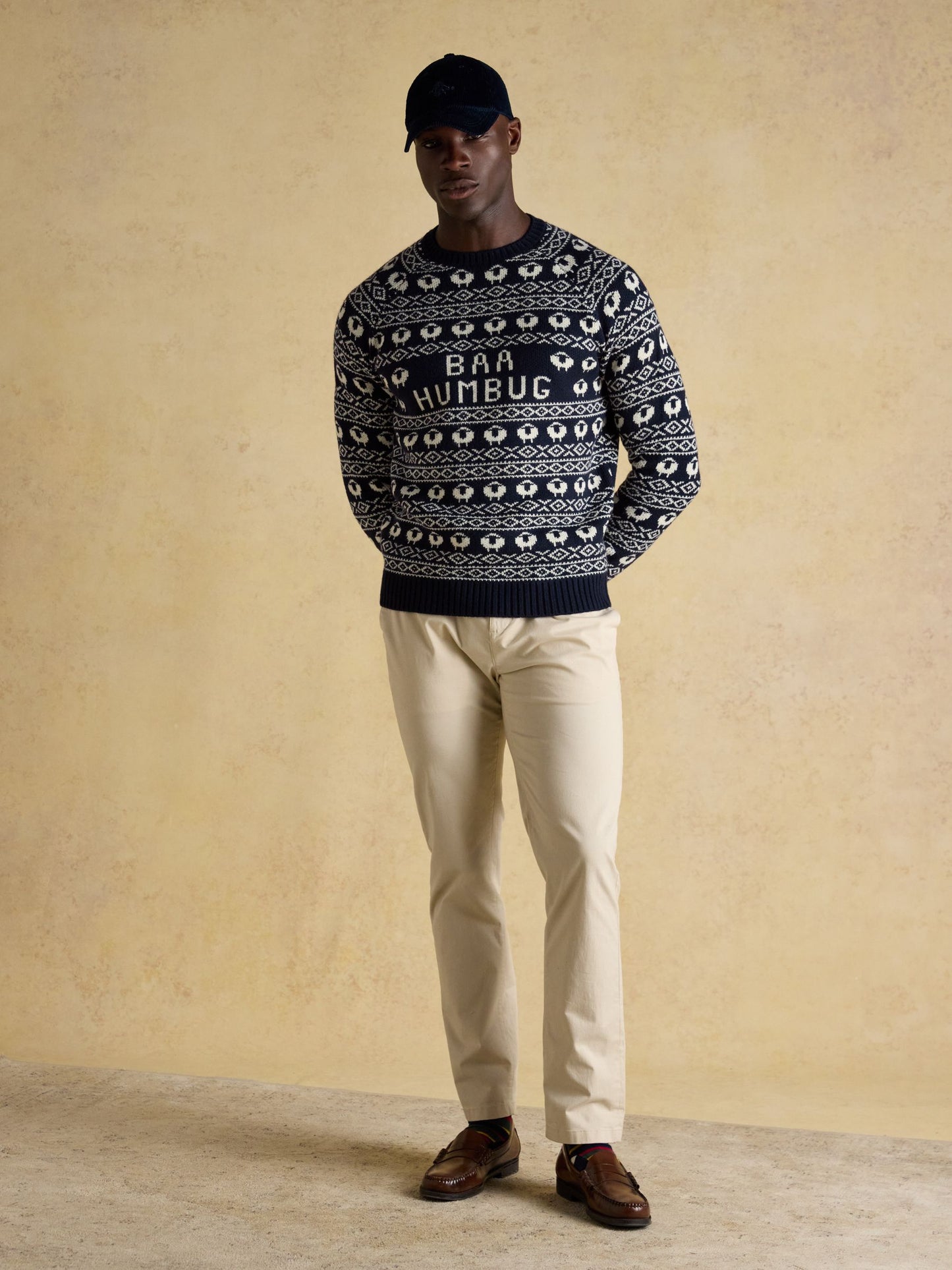 Joules Mens Intarsia Christmas Jumper