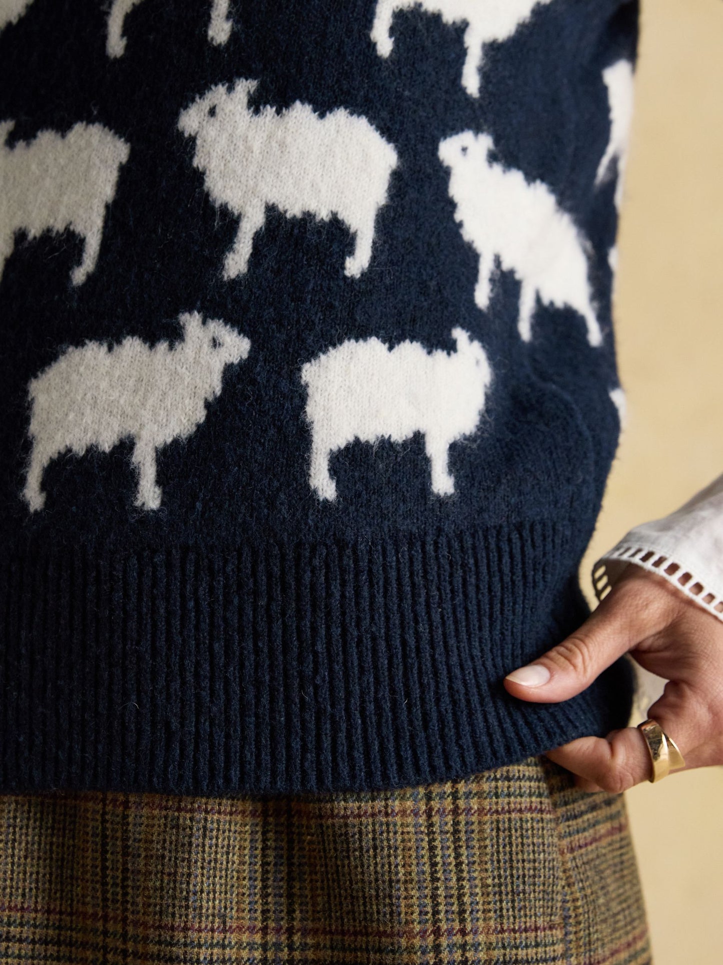 Joules 'What The Flock' Intarsia Knitted Vest