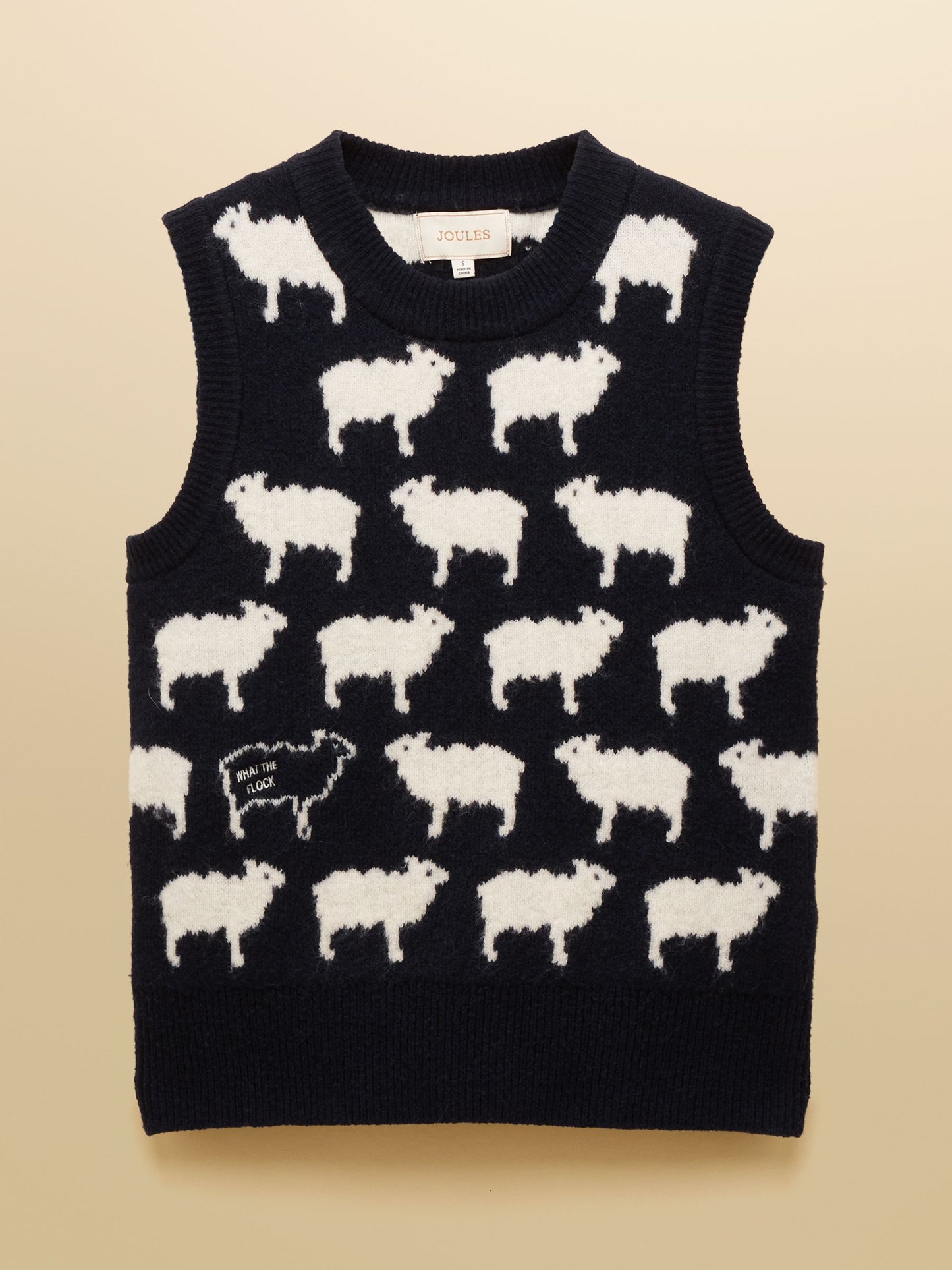 Joules 'What The Flock' Intarsia Knitted Vest