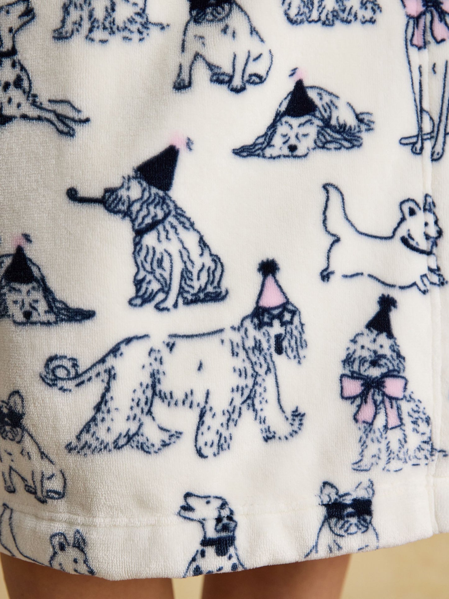 Joules Luna Fleece Dressing Gown with Hood