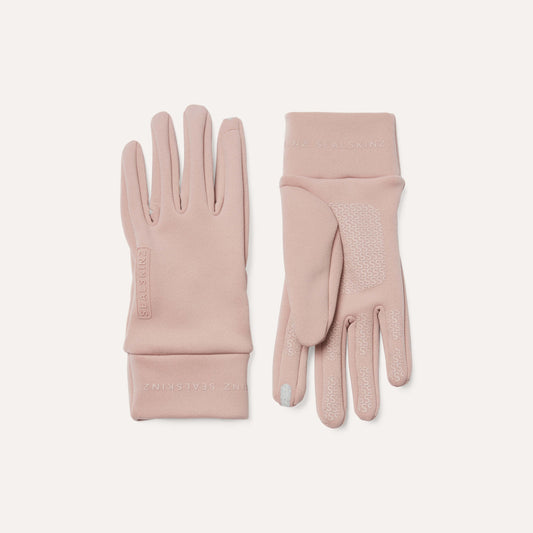 Sealskinz Women's Acle Water Repellent Nanosealz Fleece Glove showing grippy palm pattern