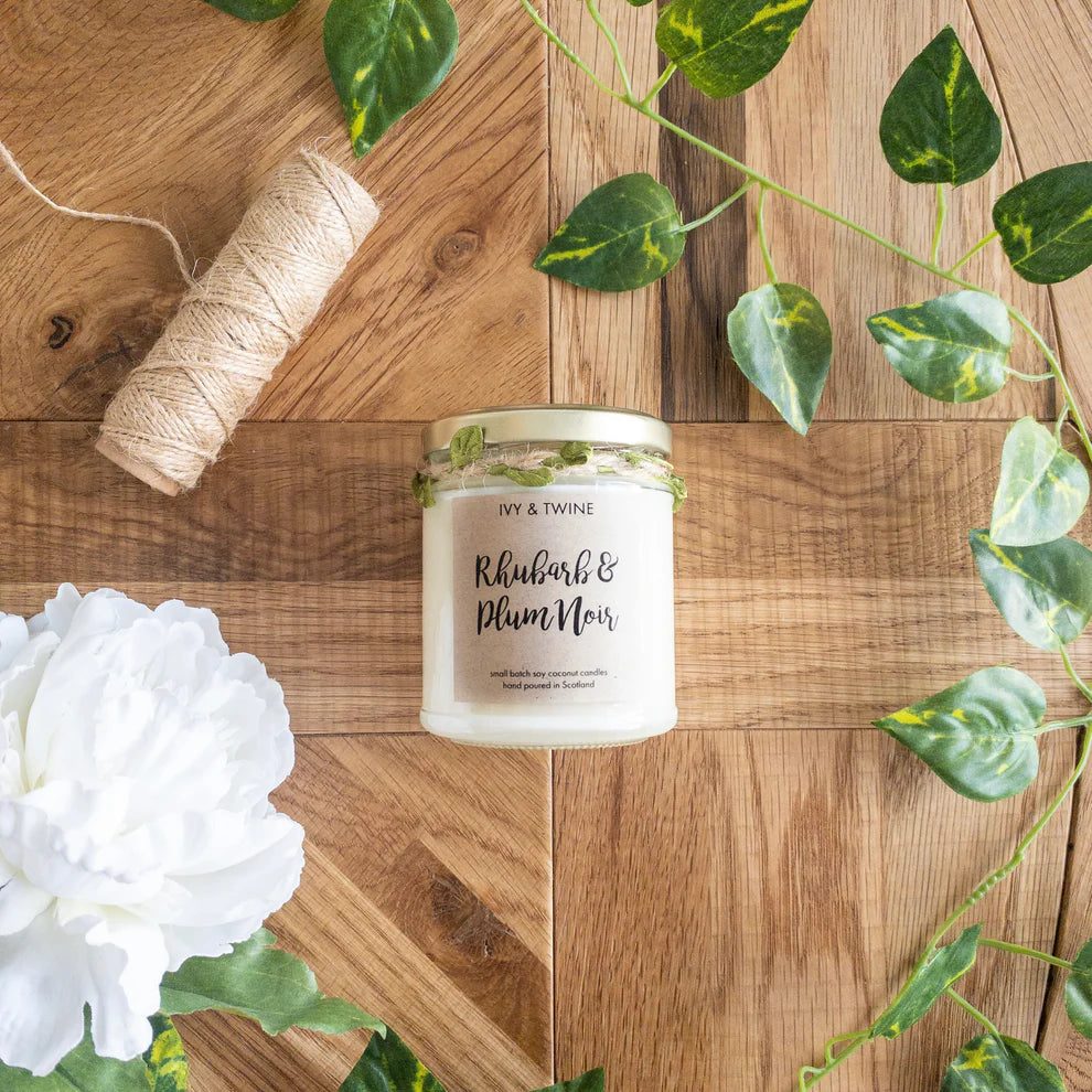 Ivy & Twine Rhubarb & Plum Noir (190g) Candle