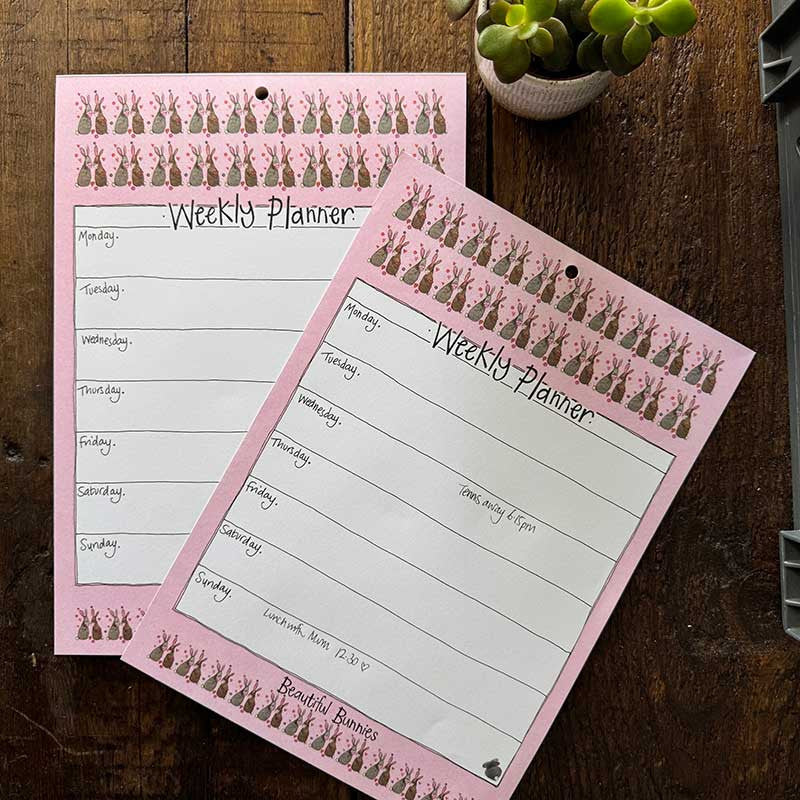 Alex Clark Beautiful Bunnies Weekly Planner