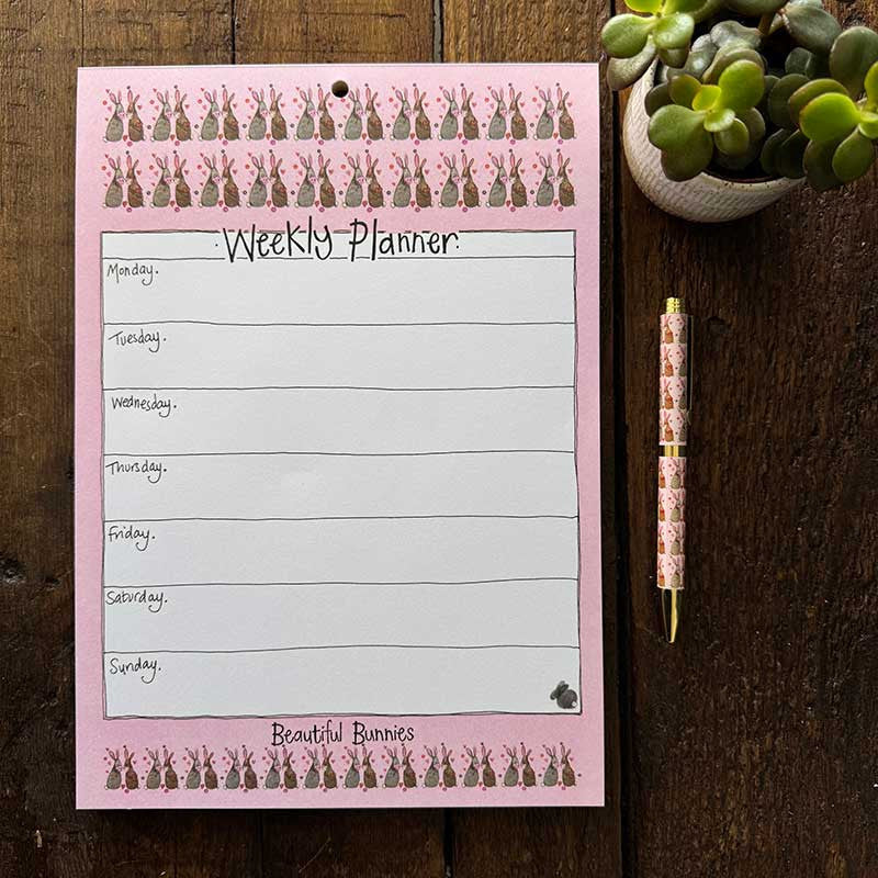 Alex Clark Beautiful Bunnies Weekly Planner