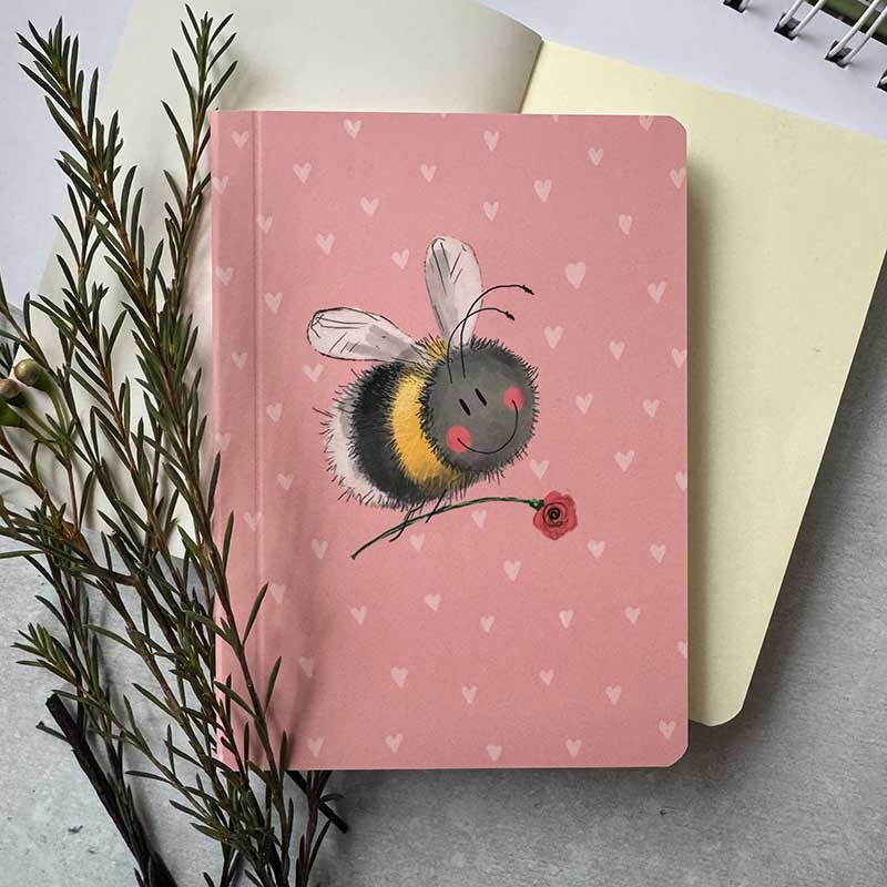 Alex Clark Bee & Flower Blank Notebook