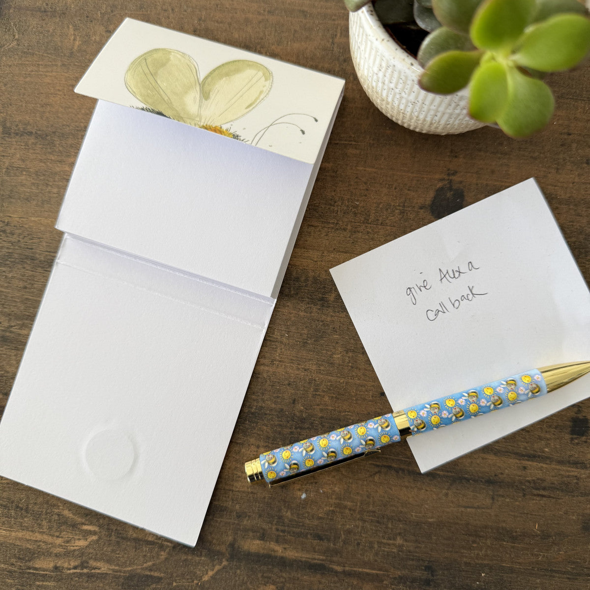 Alex Clark Big Bee Mini Magnetic Notepad