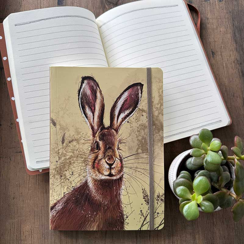 Alex Clark Brown Hare Large Notebook