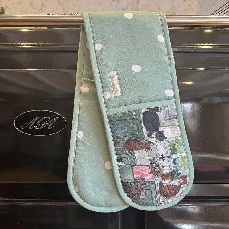 Alex Clark Cats In The Kitchen Double Oven Glove