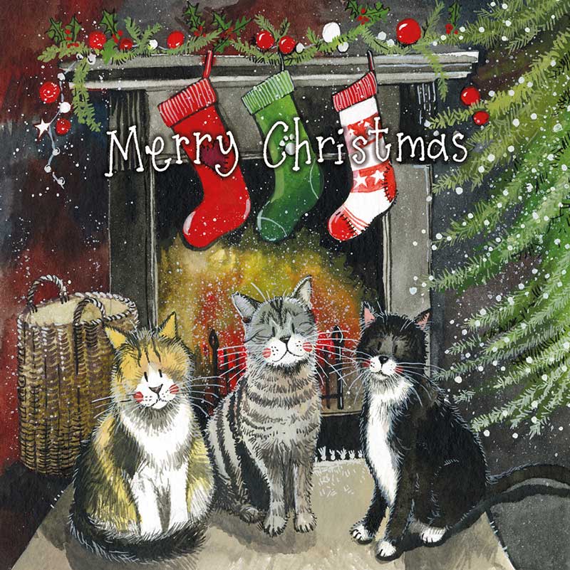 Alex Clark Christmas Cat Boxed Cards