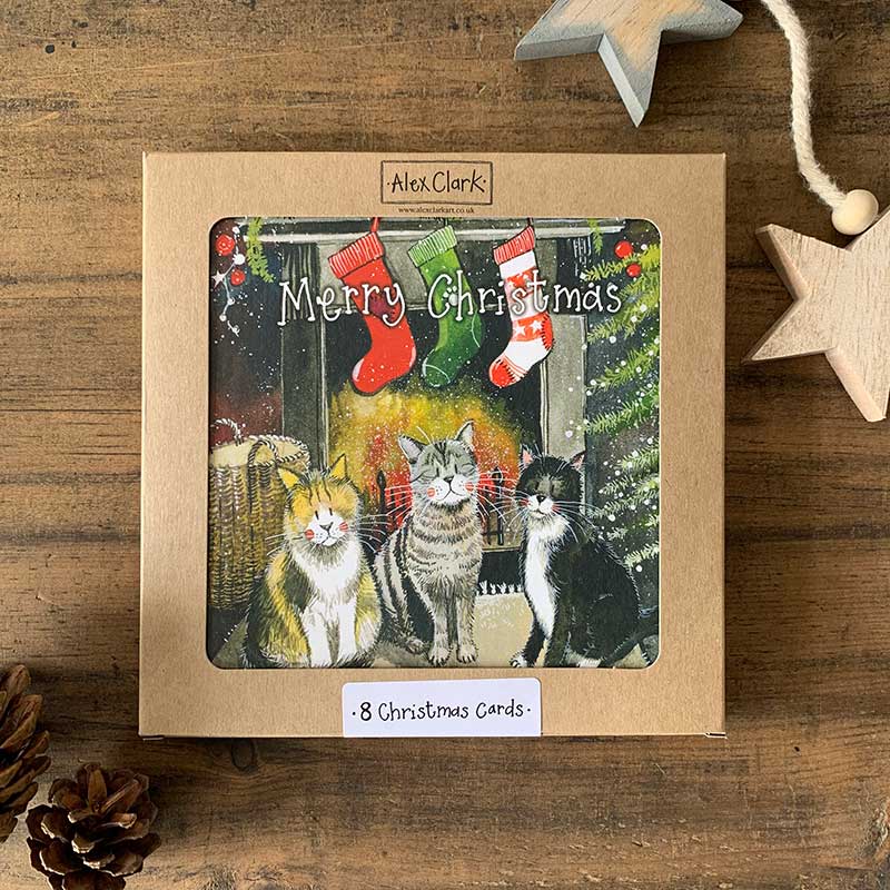 Alex Clark Christmas Cat Boxed Cards